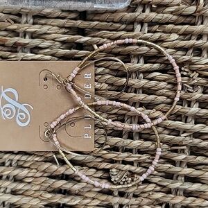 Plunder big hoop earrings nwt new with tags